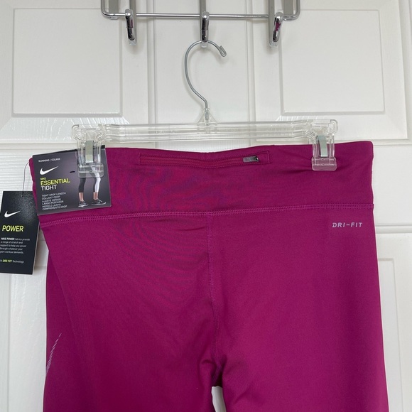 Nike magenta pink essential tight crop length leggings | L - Picture 7 of 10